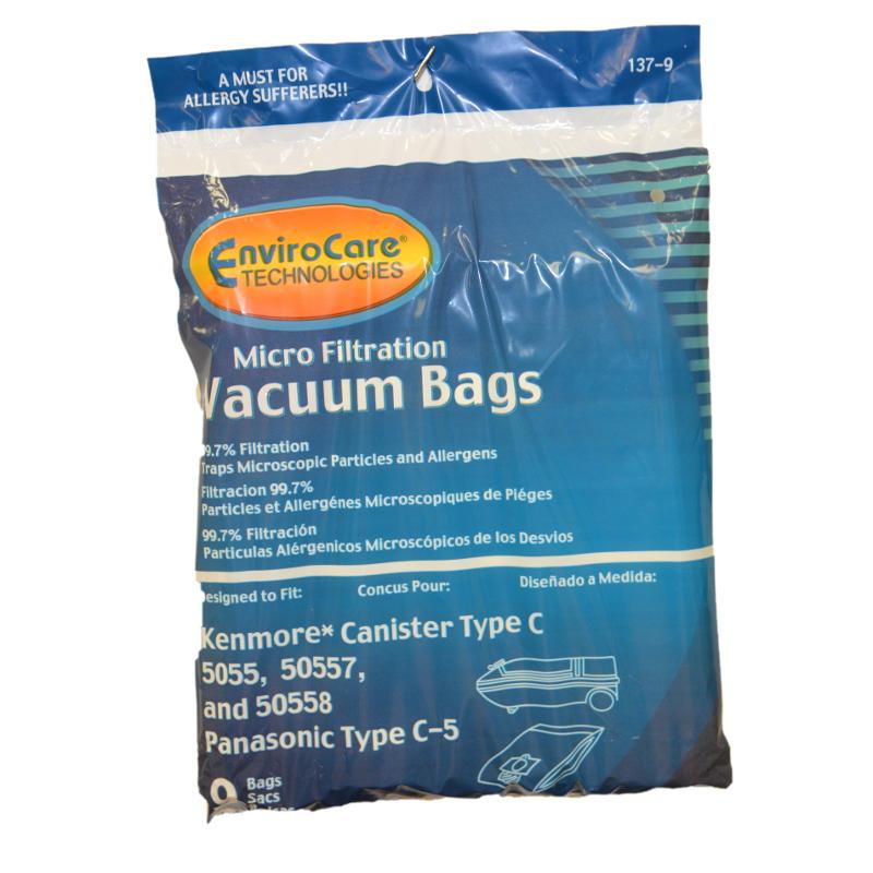 Kenmore Type C, Panasonic Type C-5, 5055 Canister Vacuum Bags Part 137 - XPart Supply