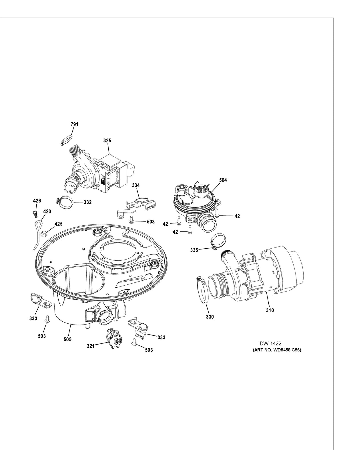 WG04F11088 Washer Drain Pump - XPart Supply