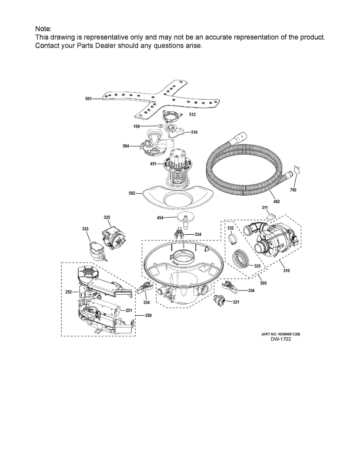 WG04F09791 Dishwasher Turbidity Sensor, Replaces 265D1410G003