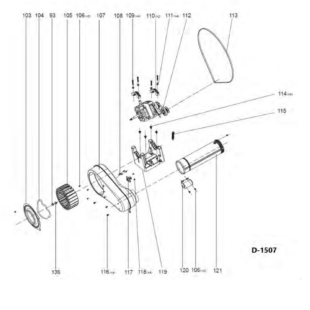 WG04F11703 Dryer Motor - XPart Supply