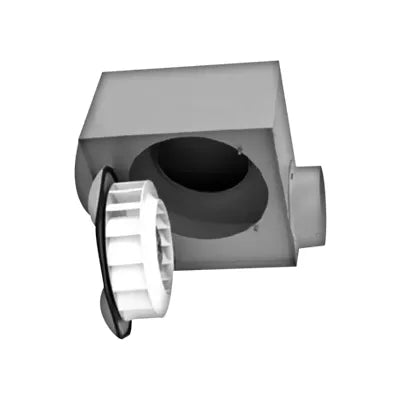 Dryer Booster Fan, 200 CFM, 1 Inlet