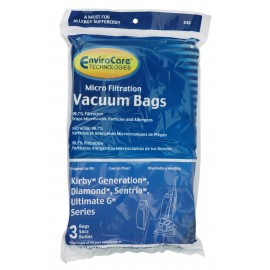 Enviro Care Kirby Generation Series Mirco Filtration Vacuum Bags Pkg Of 3, Generic 839 - XPart Supply