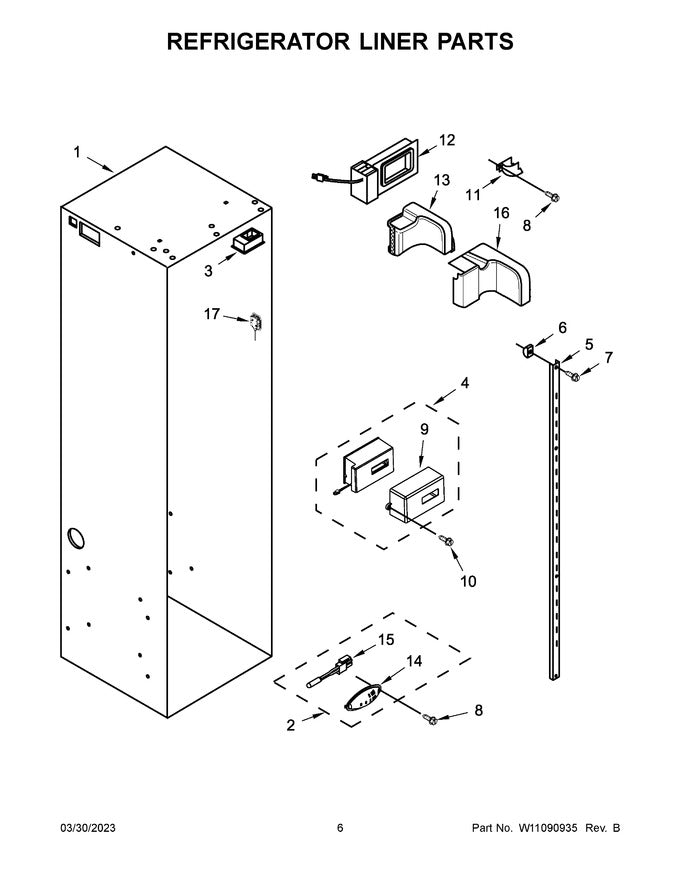 WP2221296 Refrigerator Air Diffuser Assembly - XPart Supply