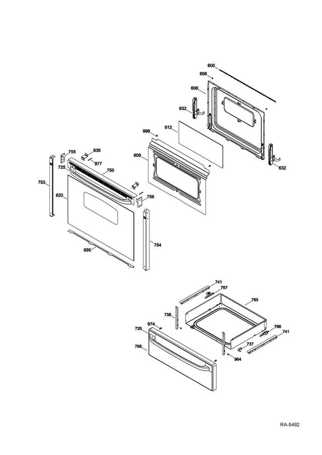 WS01L12252 Oven Liner ASM Weld Door - XPart Supply