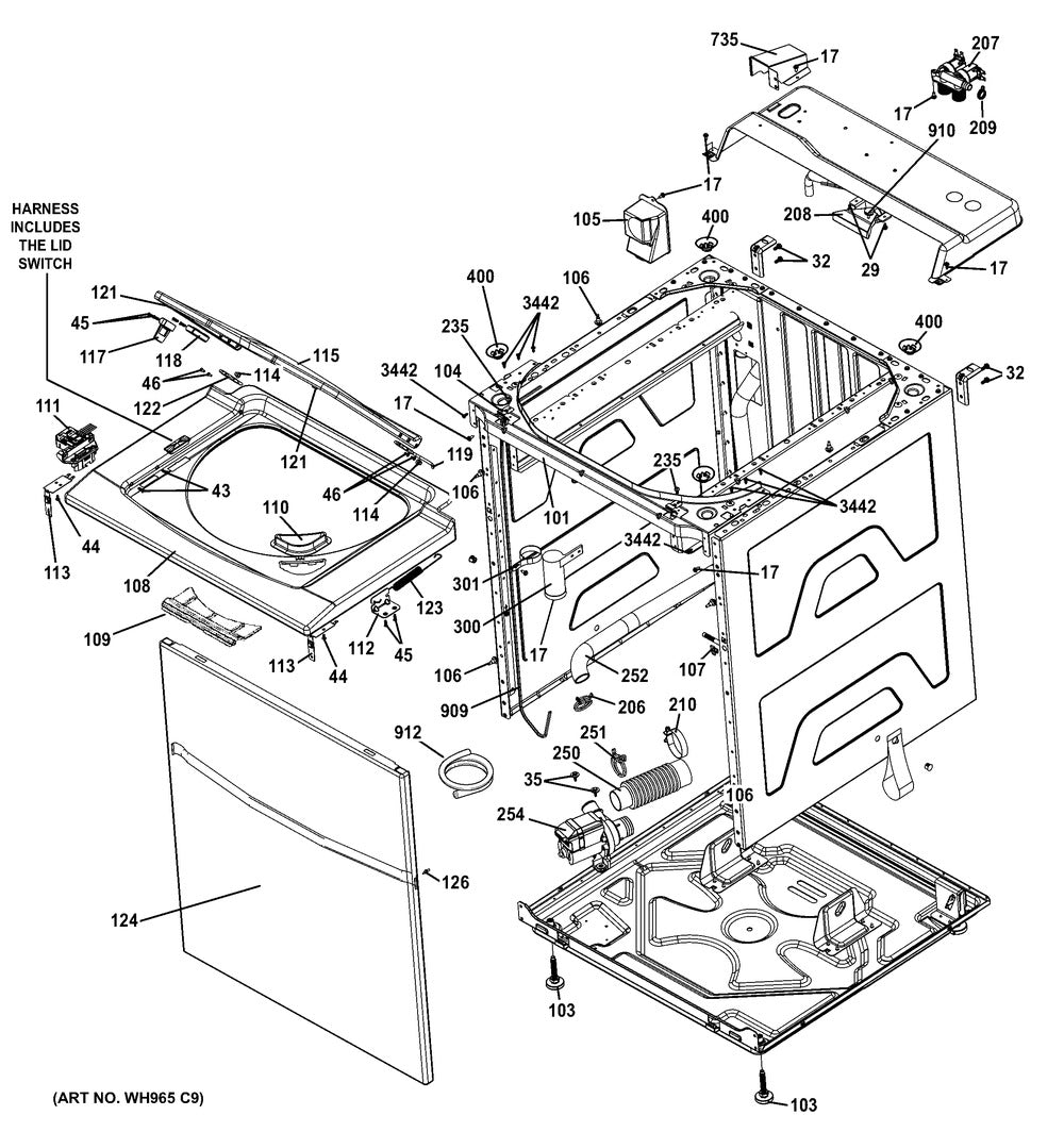 WW03L00006 Washer Hinge Long