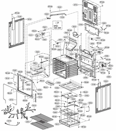 ABF72989802 Oven Burner Assembly - XPart Supply