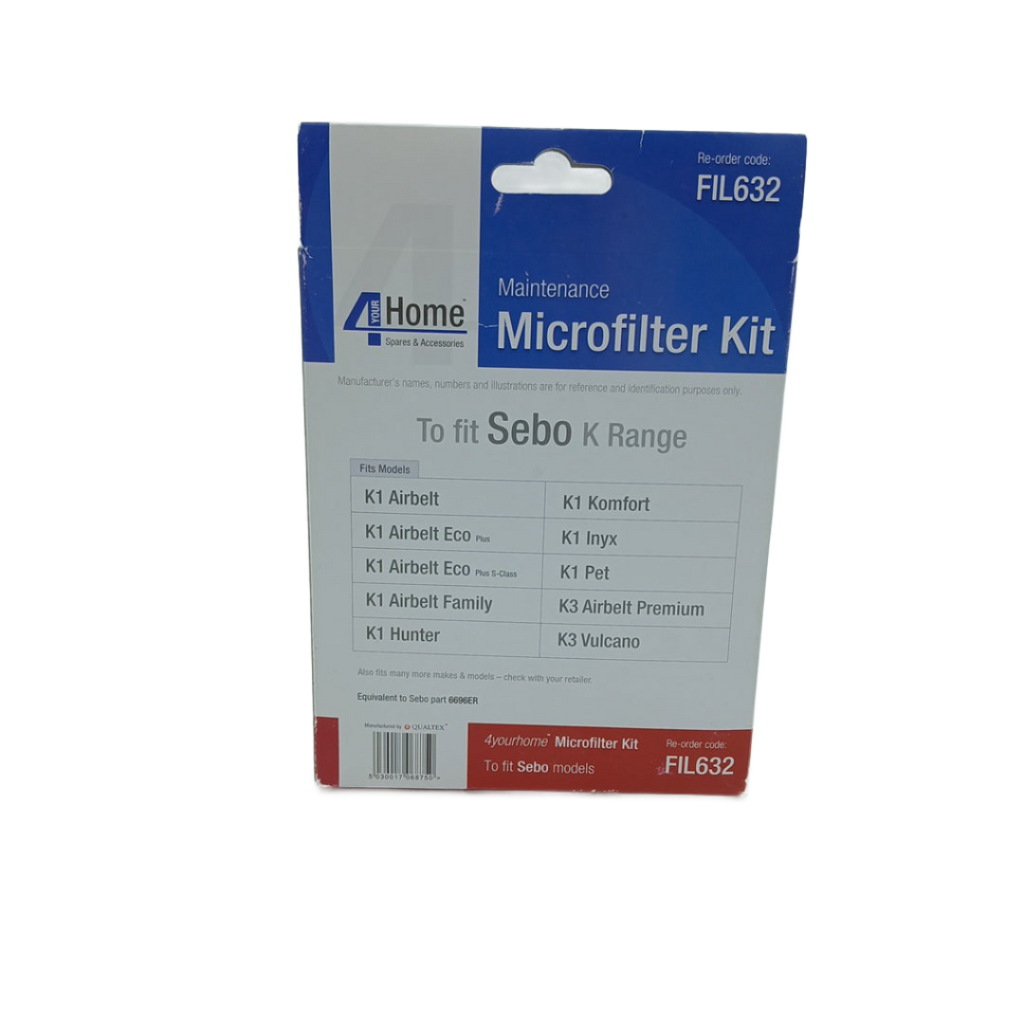 FIL632 Sebo Filter Set for K Series Vacuum with a Microfilter and Exhaust Filter - XPart Supply