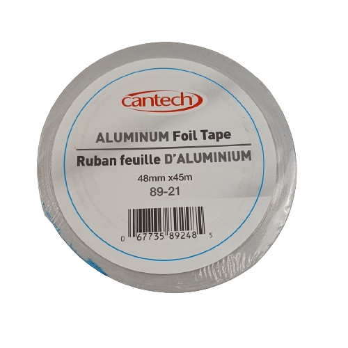 48MM X 45M Aluminum Foil Duct Tape, 1-7/8" x 148' - XPart Supply