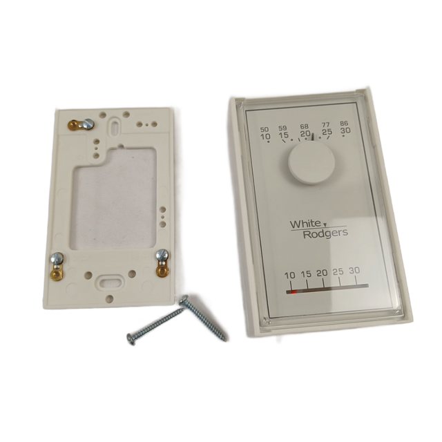 1E30N-311 White-Rodgers 24V Thermostat, Heat Only, Vertical, ­°C/°F - XPart Supply