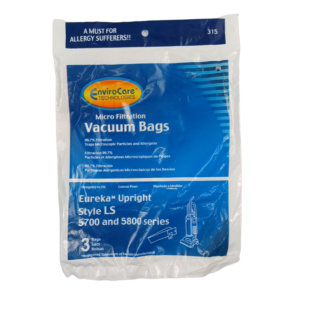 61820A Vacuum Bag, TYPE"LS" Micro Filtration Vacuum Bags 3 PK - XPart Supply