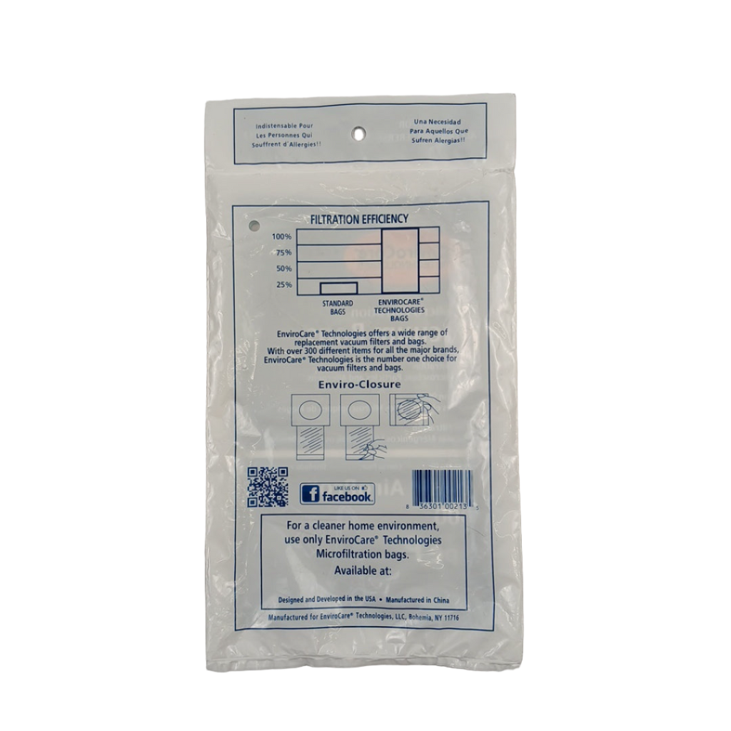 213 Vacuum bag, Micro Filtration Type "P" - XPart Supply