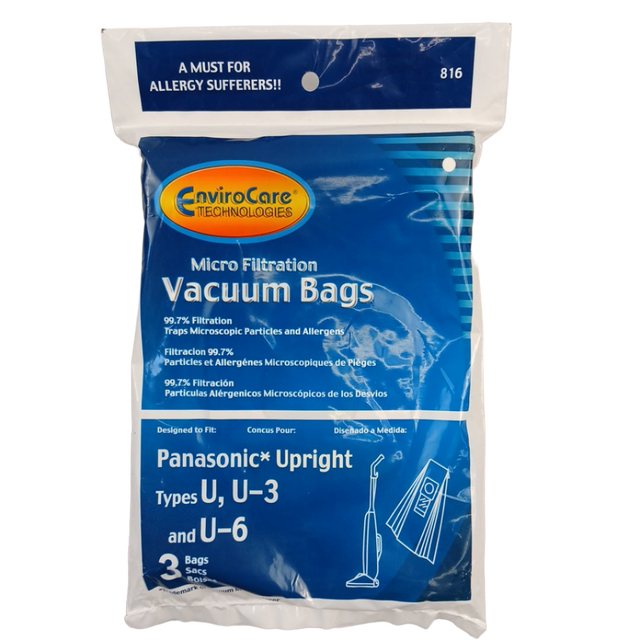 816 VACUUM BAG, Micro filtration 3 PK - XPart Supply