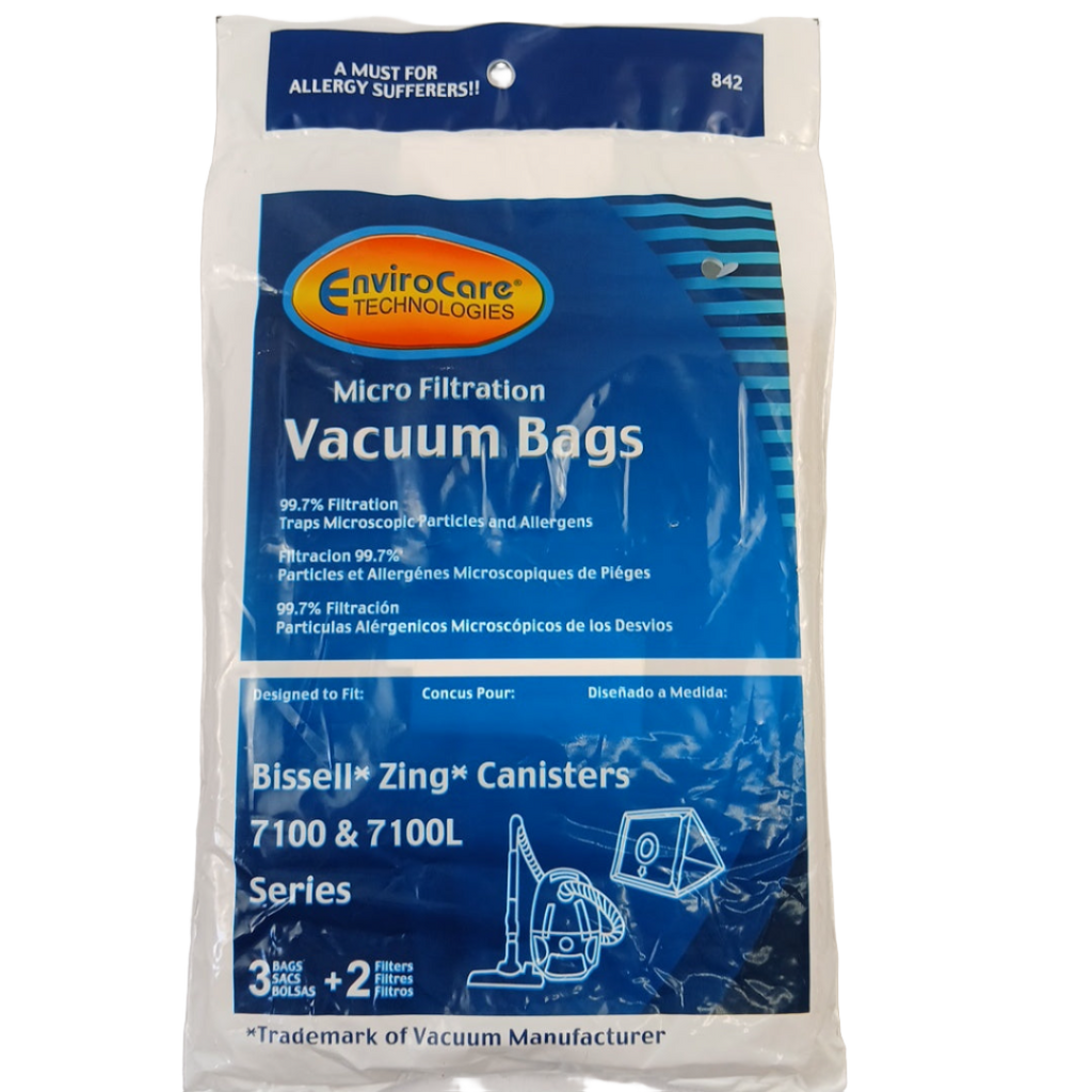 842 Micro Filtration Vacuum Bag, 3Pk - XPart Supply