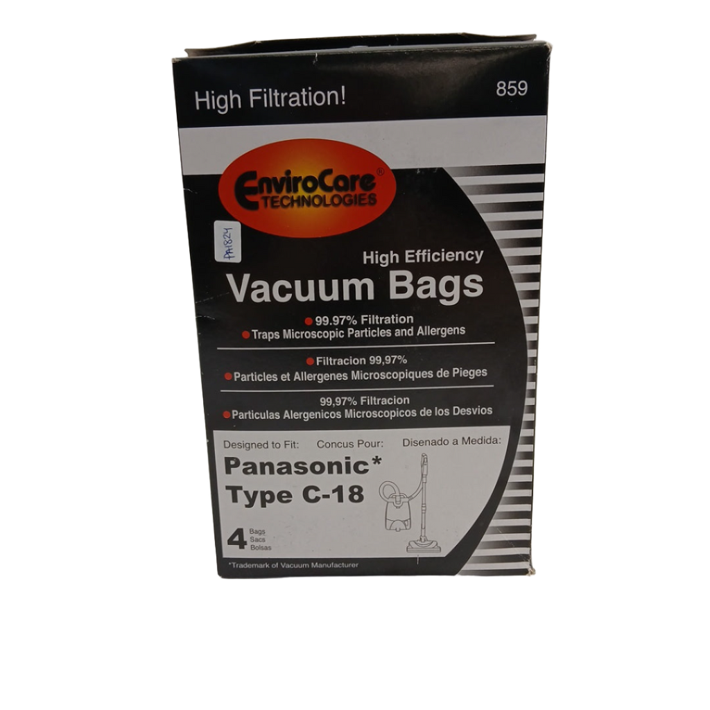 859 Vacuum Bag, Type C18 - 4Pk - XPart Supply