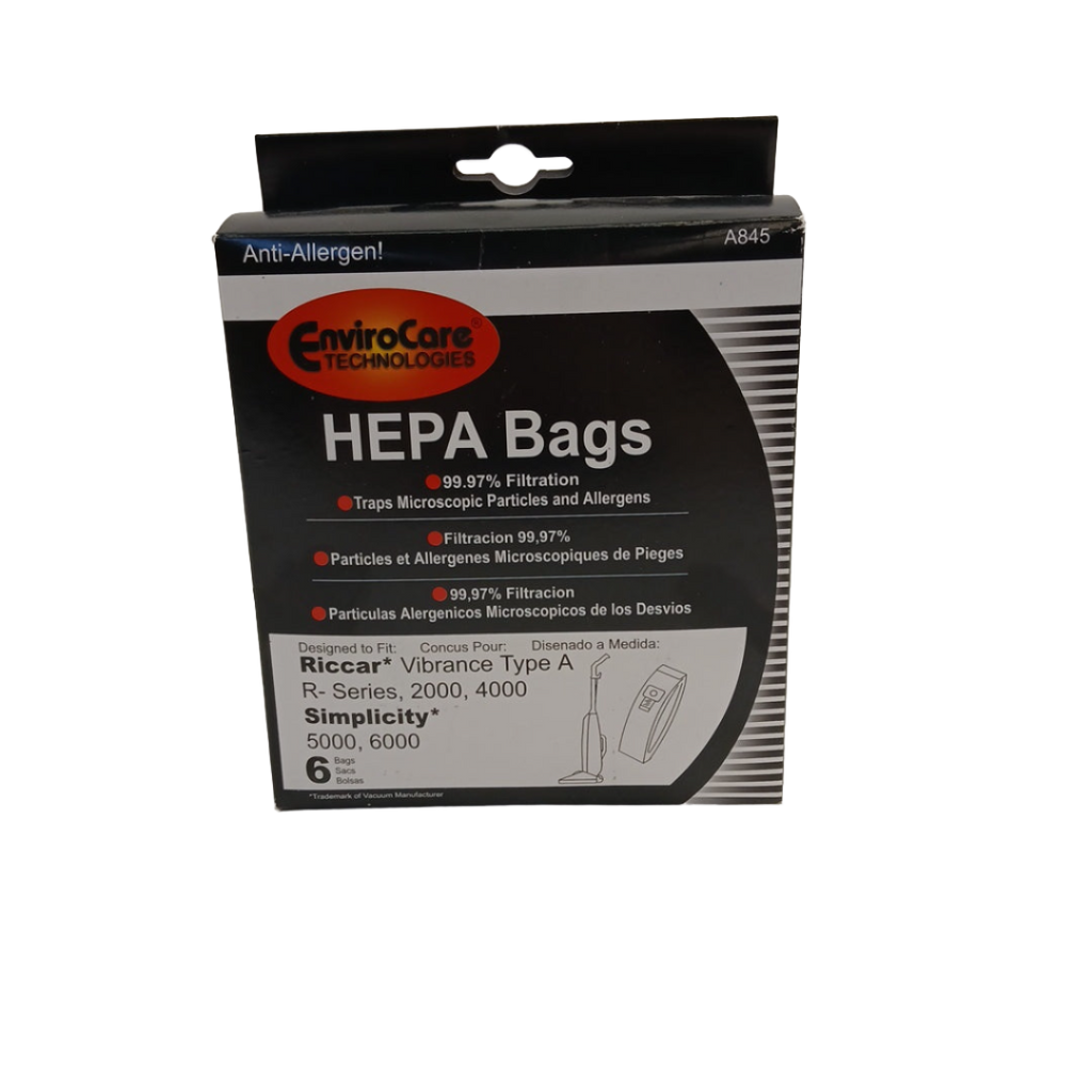 A845 Vacuum Bag, Type A 6pk - XPart Supply