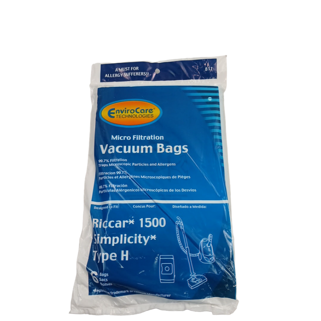 811 VACUUM BAG, Type H Micro Filtration 6PK - XPart Supply