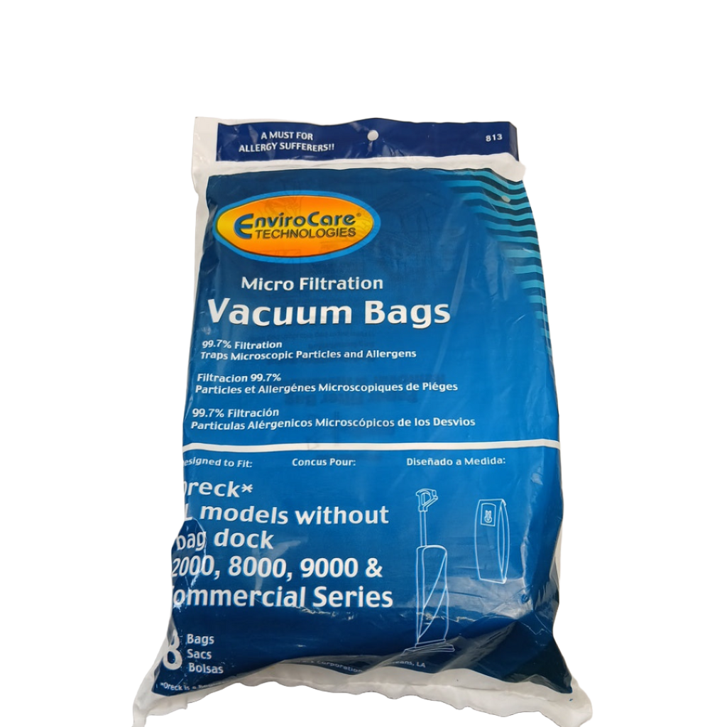 813 Vacuum Bags, Micro Filtration 8Pk - XPart Supply