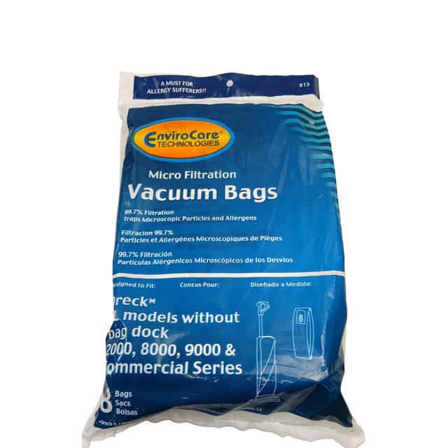 813 Vacuum Bags, Micro Filtration 8Pk - XPart Supply