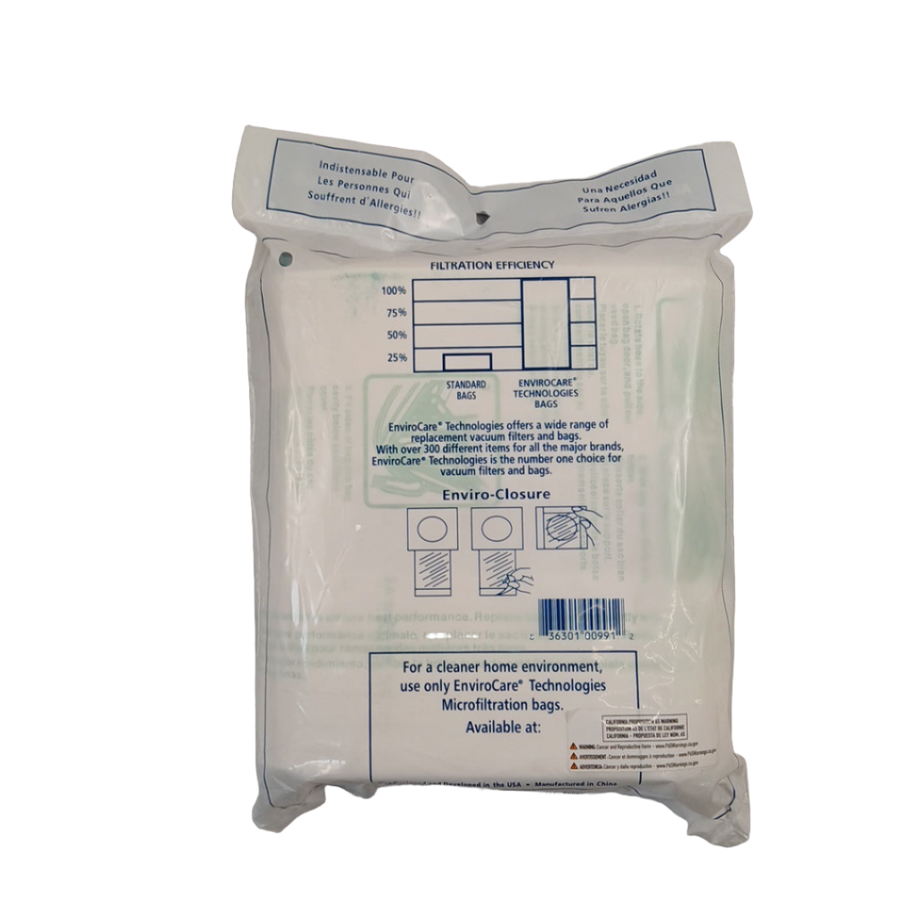 109-9 VACUUM BAG, TYPE "S" MICRO FILTRATION, 9 PK - XPart Supply