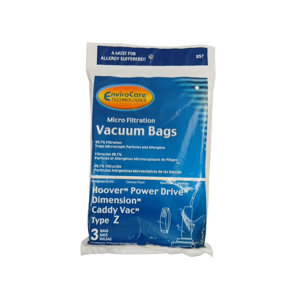 4010100Z Vacuum Bags, Type Z 3pk - XPart Supply