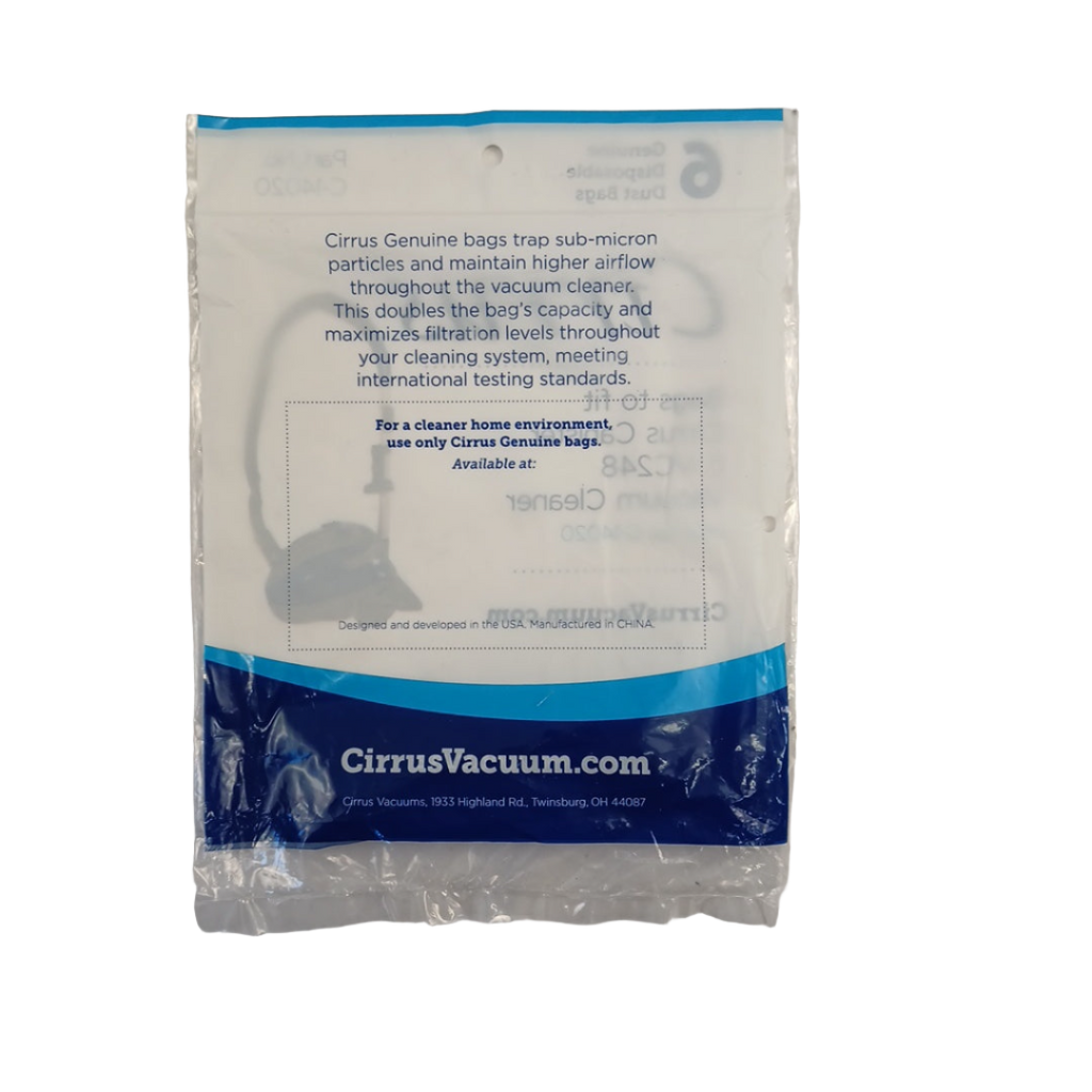 CR248 Vacuum bag, Dust Bag 6pk - XPart Supply