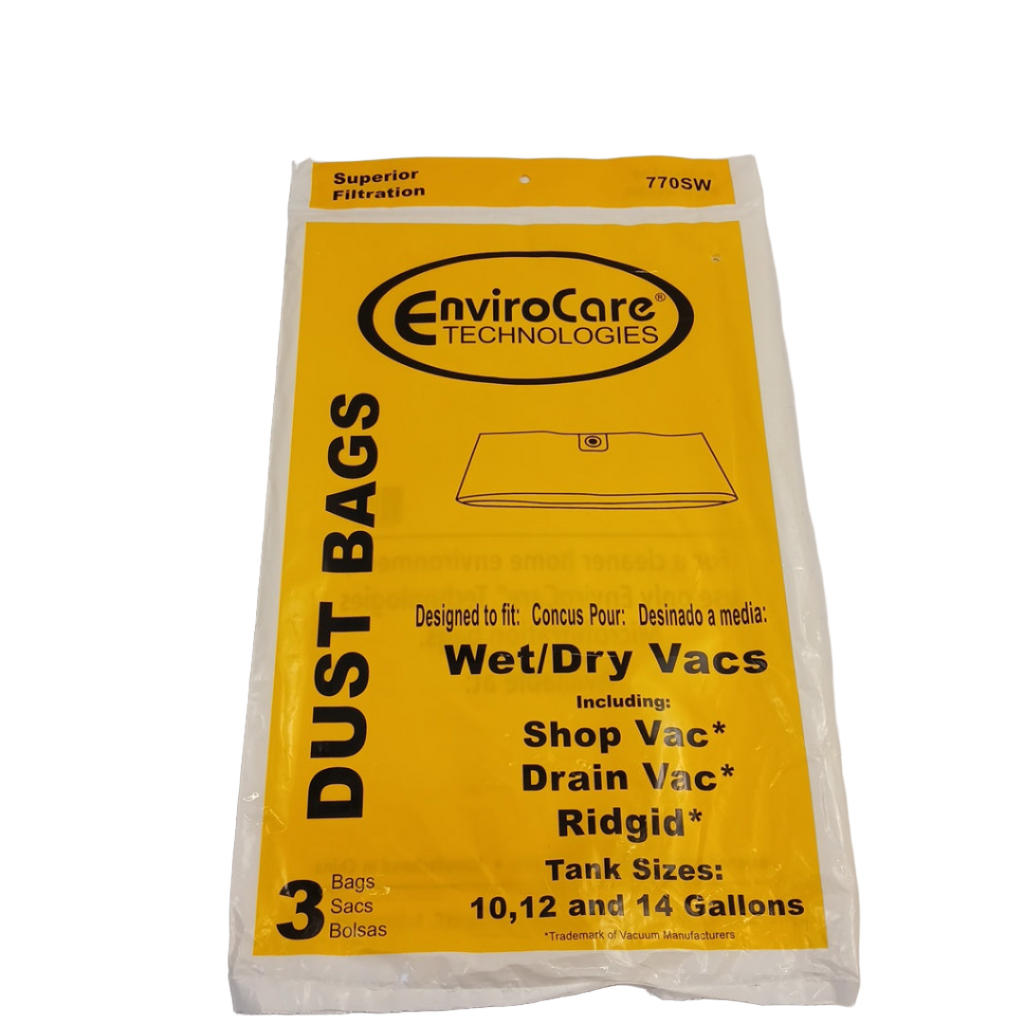 770SW Vacuum Bag, Wet/Dry Dust Bag, 3pk - XPart Supply