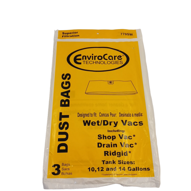 770SW Vacuum Bag, Wet/Dry Dust Bag, 3pk - XPart Supply