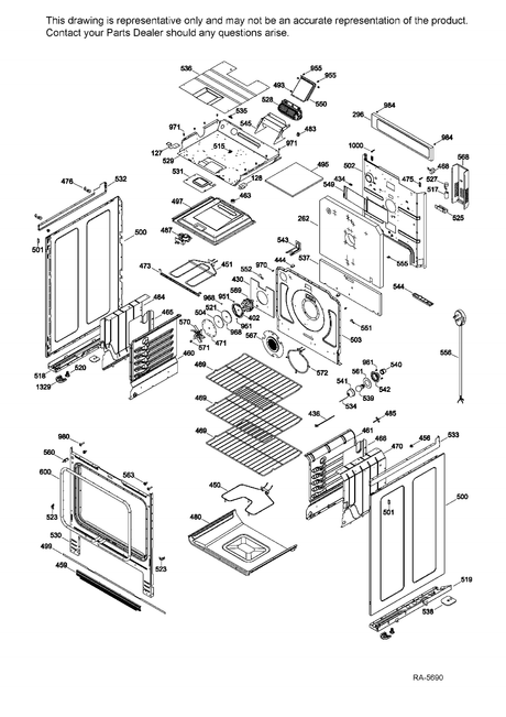 WS01L12916 Range Surface Element Switch Assembly - XPart Supply