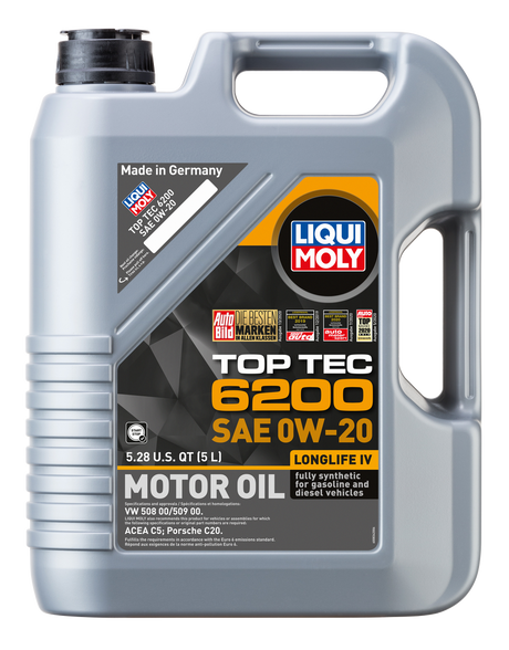 20238 LIQUI MOLY 5L Top Tec 6200 Motor Oil 0W20 - XPart Supply