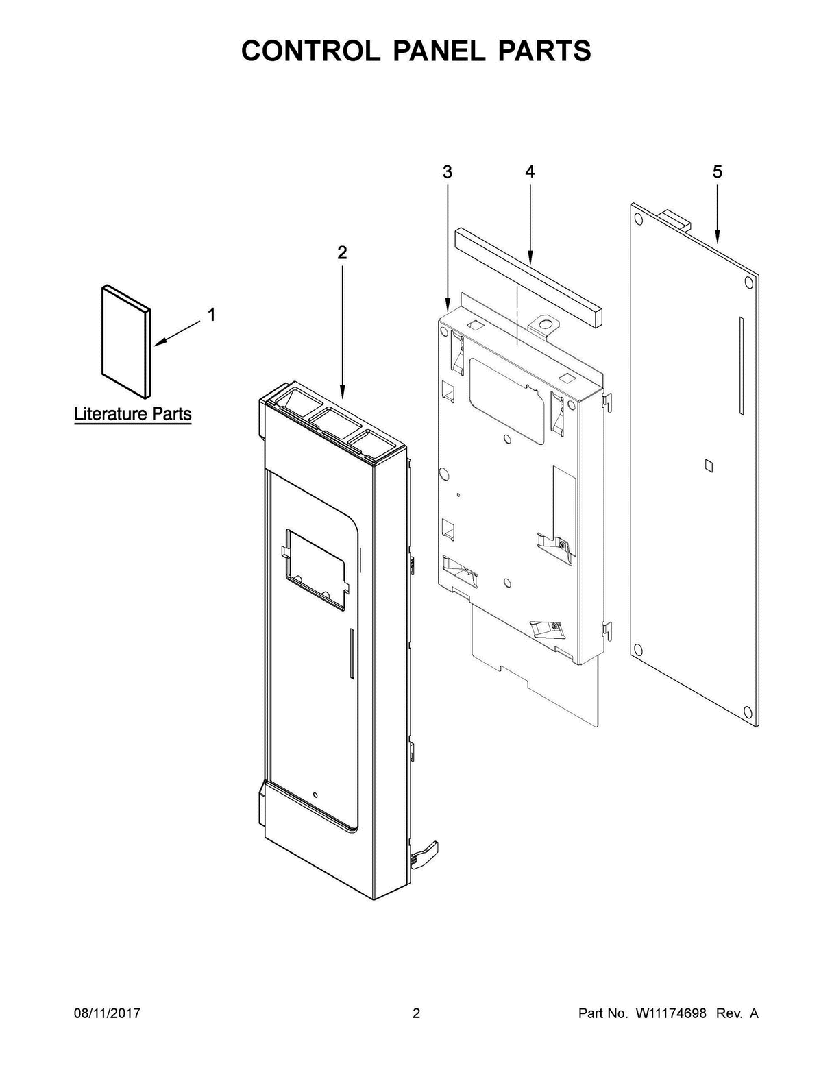 W11175576 Microwave Panl-Cntrl - XPart Supply