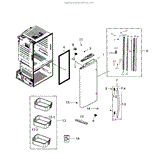 DA97-12947B SAMSUNG FRENCH DOOR CLOSER ASS - XPart Supply