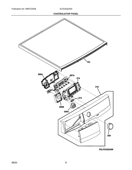 A20759302 Dryer Control Panel - XPart Supply