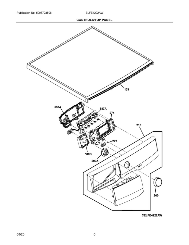 A20759302 Dryer Control Panel - XPart Supply
