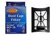 Eureka DCF16, Bagless Upright HEPA Vacuum Filter and Foam Assembly Part F947 - Appliance Genie