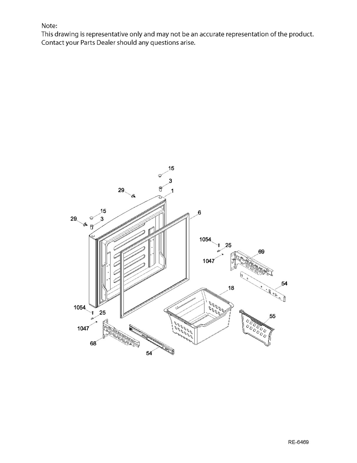 WR01A02320 Refrigerator Drawer Bracket - XPart Supply