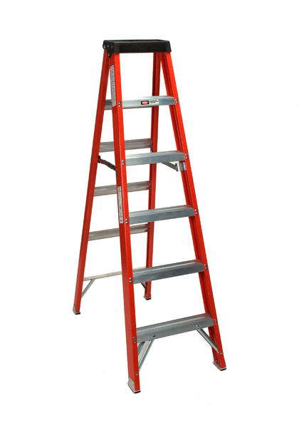 F486-04 4' Fiberglass Stepladder, Type 1A, 300 lbs Rated - XPart Supply