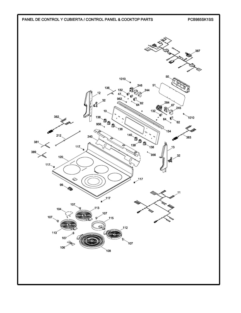 WS01F09626 Range Oven Control Assembly - XPart Supply