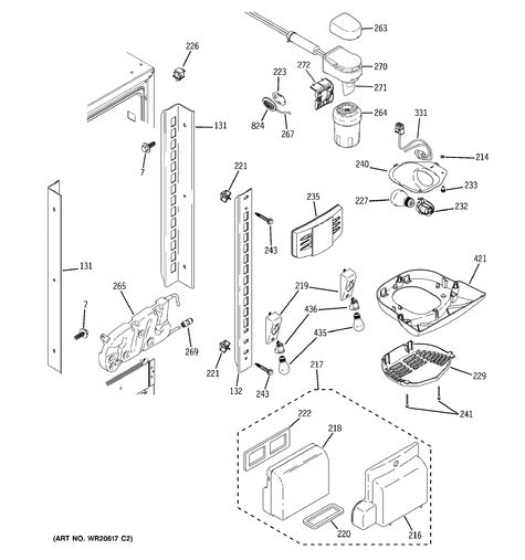 WR01F00737 Refrigerator Duct Damper
