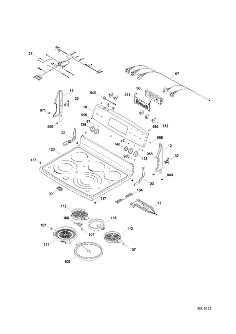 WS01F01251 Oven Glass & Touch Board Assembly - XPart Supply