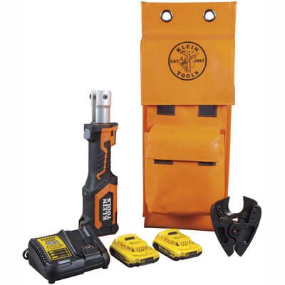 Klein Tools BAT207T3 Cable Cutter; 7-Ton Hydraulic; Battery Operated; Copper; Aluminum - XPart Supply