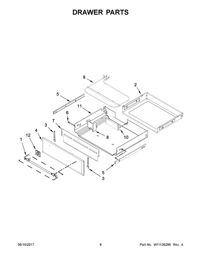 WPW10441805 Oven Drawer Slide - XPart Supply