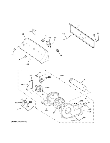 WW02F00523 Dryer Motor Plate - XPart Supply