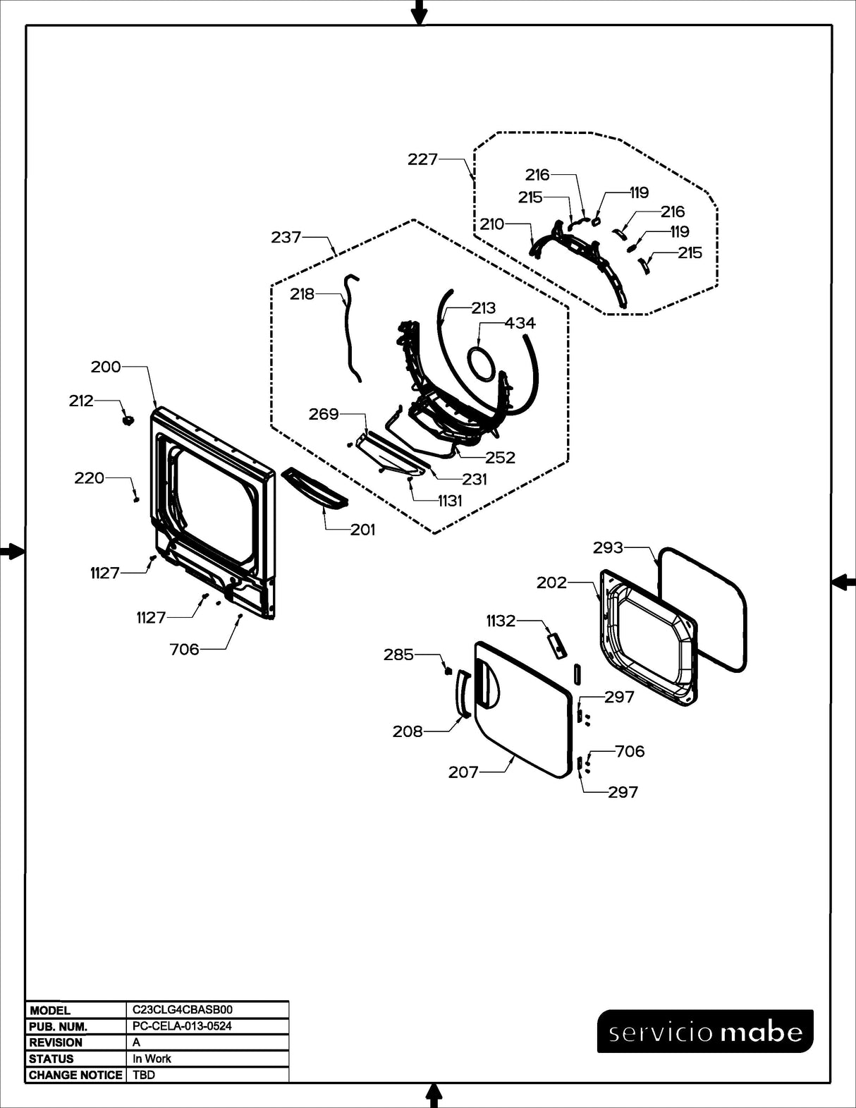 WW03A00012 Washer Clip Cover