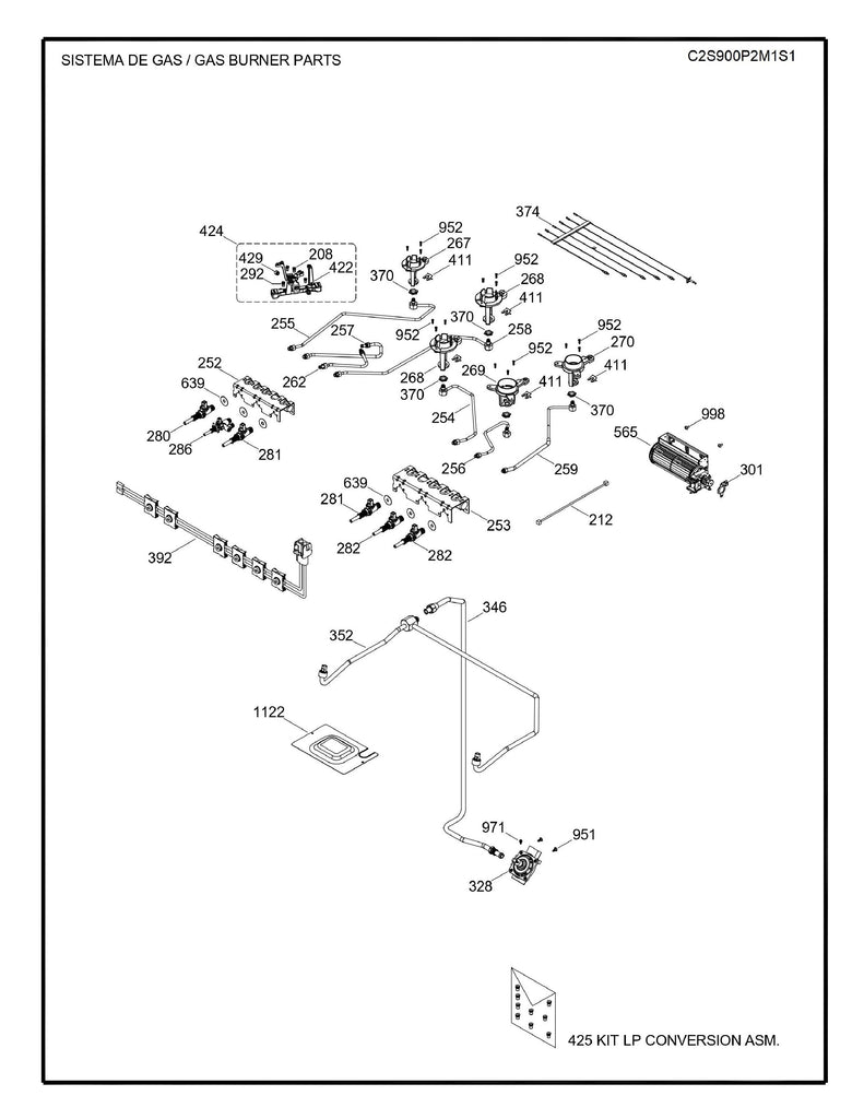 WS01F08619 Top Burner - XPart Supply