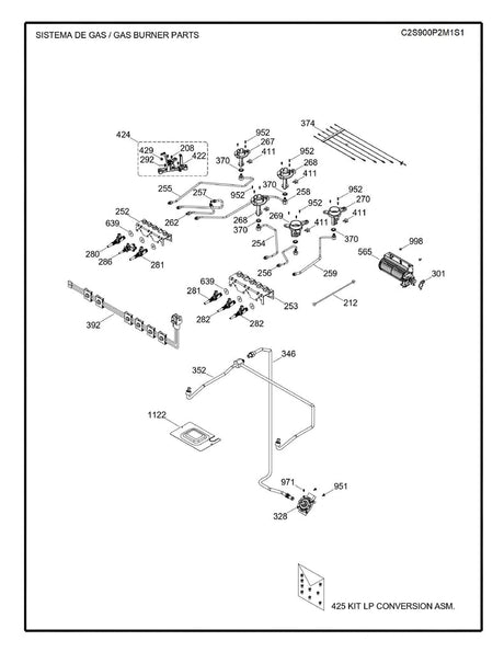 WS01F08619 Top Burner - XPart Supply