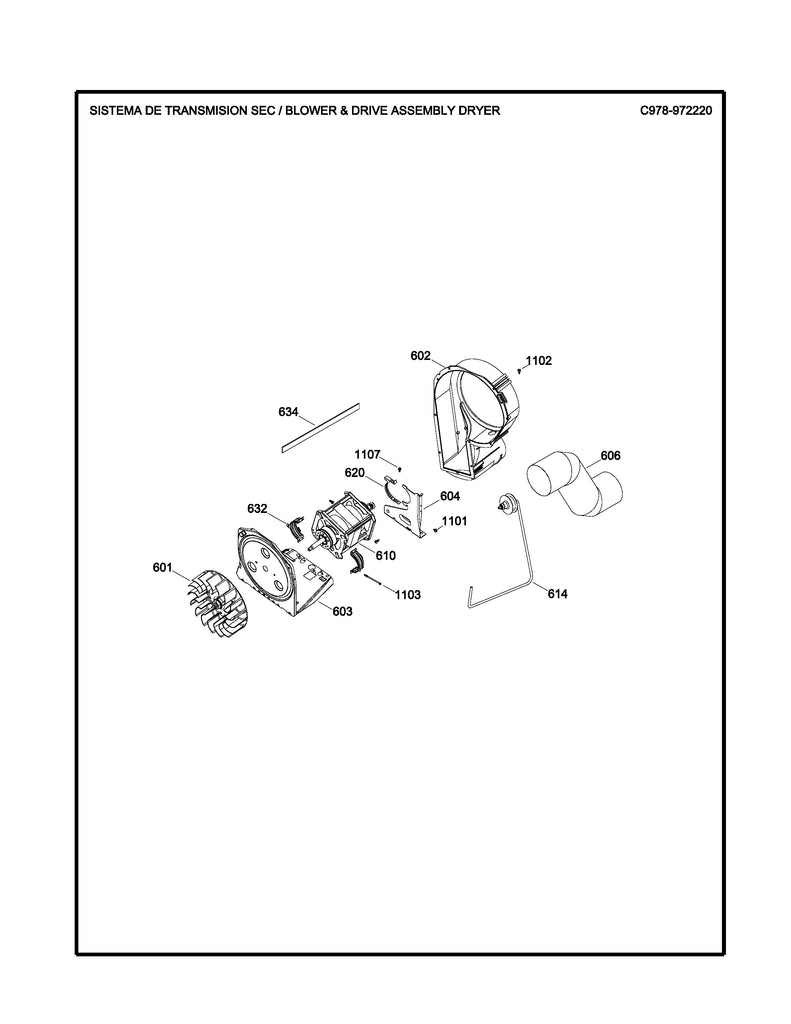 WW02F00003 Dryer Motor Strap - XPart Supply