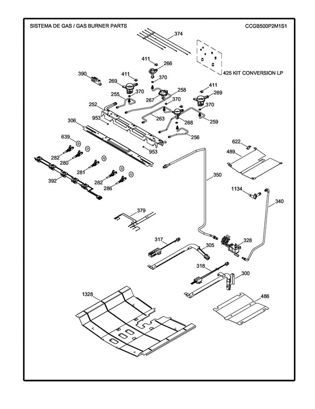 WS01F08527 Oven Burner Broil - XPart Supply