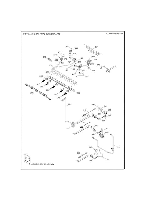 WS01F08530 Oven Burner Bake - XPart Supply