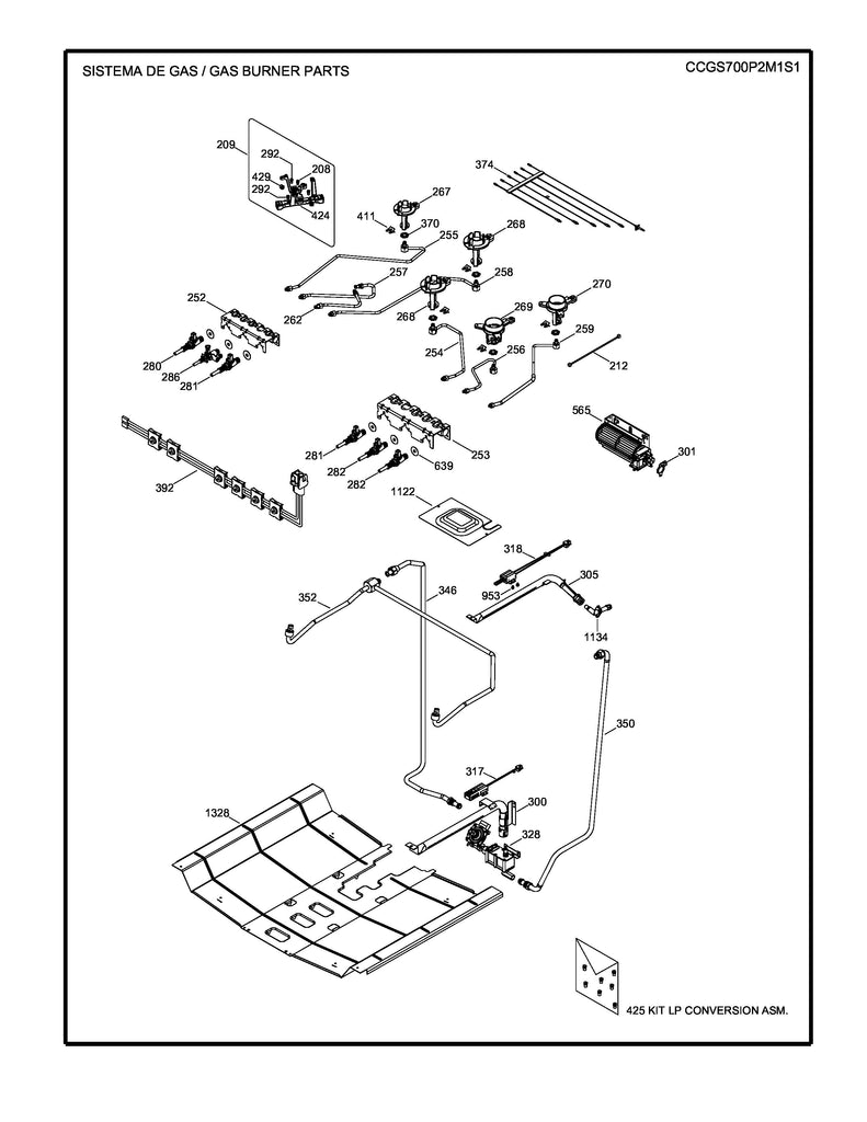 WS01F08468 Range Oven Main Wiring Harness HV - XPart Supply