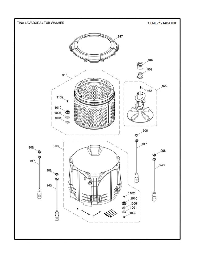 WW03A00247 Washer Inner Tub Assembly - XPart Supply